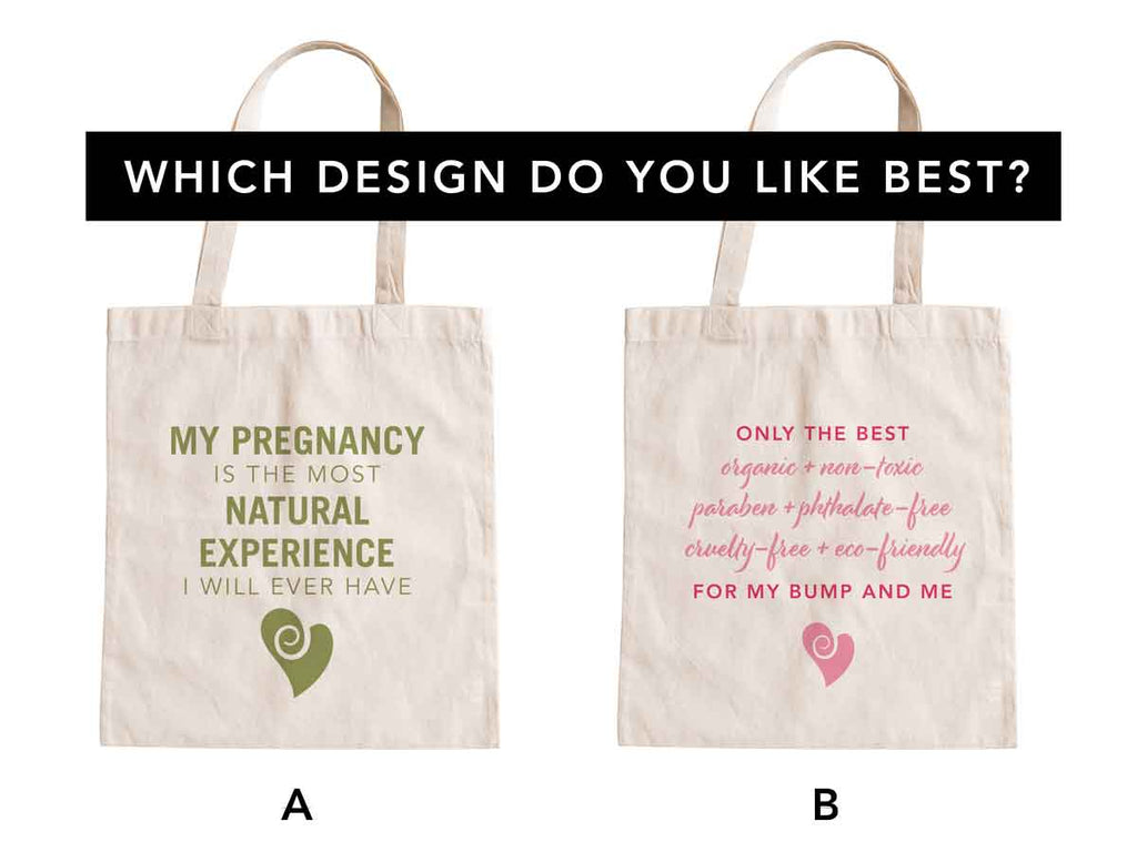 Choose Our New Pregnancy Tote Bag Design
