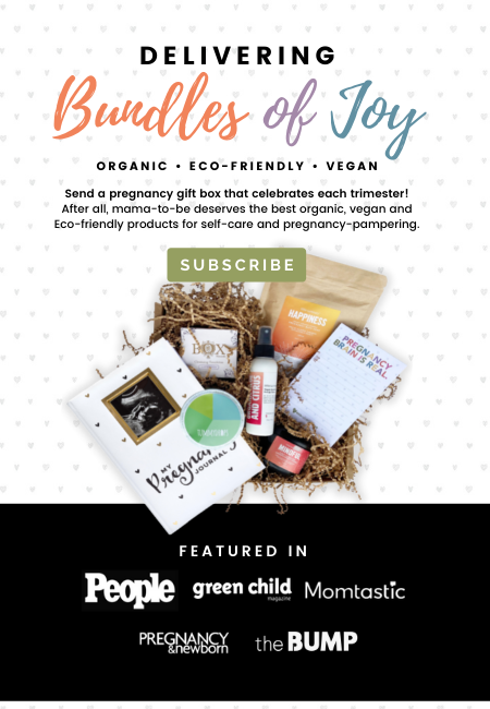 Send a pregnancy gift box that celebrates each trimester! After all, mama-to-be deserves the best organic, vegan and Eco-friendly products for self-care and pregnancy-pampering.